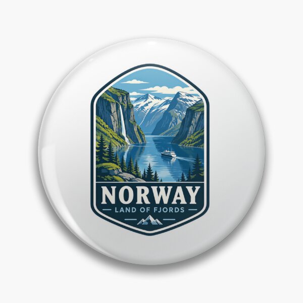 Item preview, Norway Land Of Fjords Travel Destination Souvenir designed and sold by Simsimah26Parks.