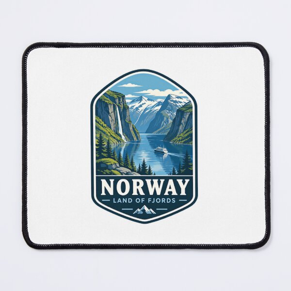 Item preview, Norway Land Of Fjords Travel Destination Souvenir designed and sold by Simsimah26Parks.