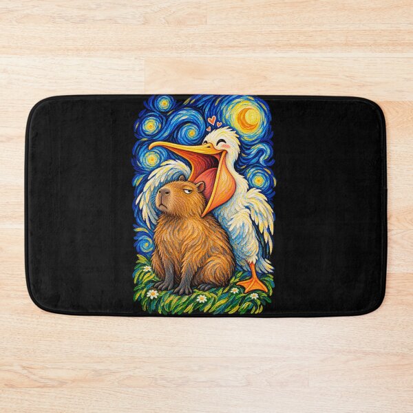 Item preview, Pelican x capybara friends designed and sold by The  Knick Knack Nook.