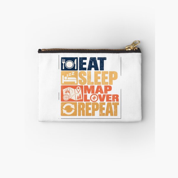 Item preview, Eat Sleep Map Lover Repeat Cartographer Geographer Explorer Travel designed and sold by NeedForParks.