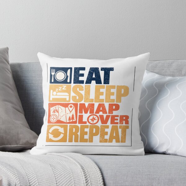 Item preview, Eat Sleep Map Lover Repeat Cartographer Geographer Explorer Travel designed and sold by NeedForParks.