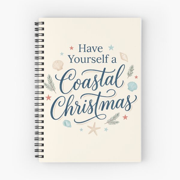 Item preview, Have Yourself a Coastal Christmas – Beach Christmas Typography Holiday Design designed and sold by Sea Gem.