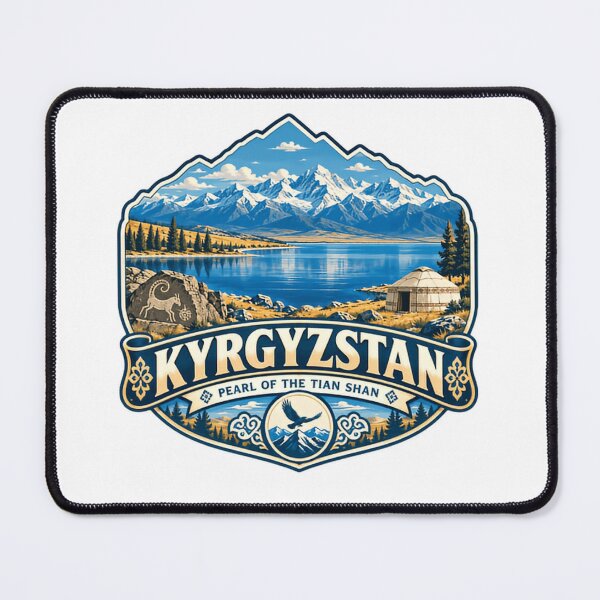 Item preview, Kyrgyzstan Pearl Of The Tian Shan Central Asia Travel Mountain Adventure designed and sold by RetroMini2026.