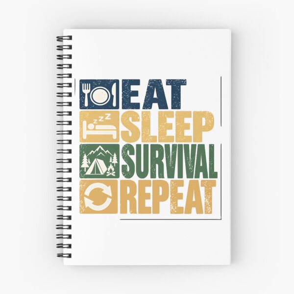 Item preview, Comer, dormir, sobrevivir, repetir. Aventurero de acampada en la naturaleza. designed and sold by NeedForParks.