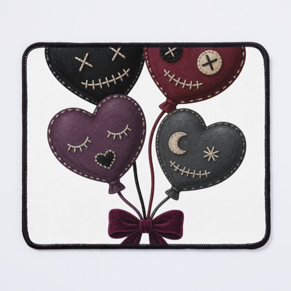 Item preview, Spooky Cute Stitched Heart Balloons Bundle designed and sold by takeng07.