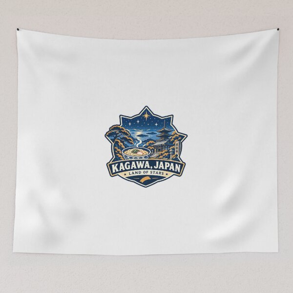 Item preview, Kagawa, Japan Land Of Stars Japanese Culture Traveler Gift designed and sold by Simsimah26Parks.