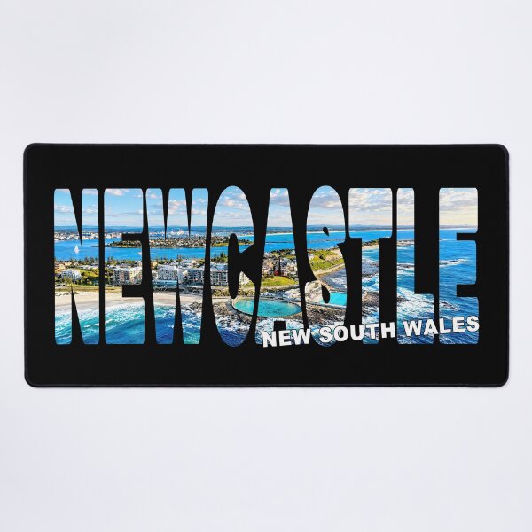 Item preview, NEWCASTLE New South Wales - Hunter Region Aerial over the Ocean Baths designed and sold by Adam Gormley.