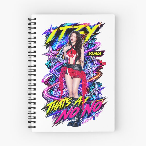 Item preview, ITZY Yuna Thats A No No Futuristic Neon Visual Art designed and sold by Valereekmerch.