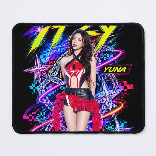 Item preview, ITZY Yuna Thats A No No Futuristic Neon Visual Art designed and sold by Valereekmerch.