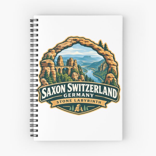 Item preview, Saxon Switzerland Germany Stone Labyrinth National Park Travel Hiking designed and sold by RetroMini2026.
