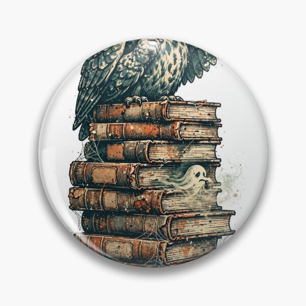 Item preview, Shush The Living Bookish Owl T-Shirt — Haunted Library designed and sold by AASU247.