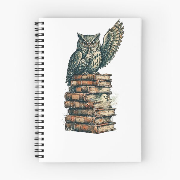 Item preview, Shush The Living Bookish Owl T-Shirt — Haunted Library designed and sold by AASU247.