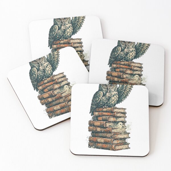 Item preview, Shush The Living Bookish Owl T-Shirt — Haunted Library designed and sold by AASU247.