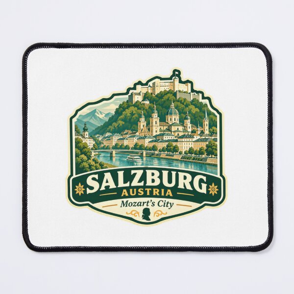 Item preview, Salzburg Austria Mozart's City European Travel Souvenir designed and sold by JonesFlora2025.
