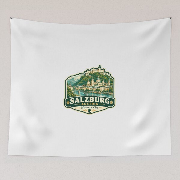 Item preview, Salzburg Austria Mozart's City European Travel Souvenir designed and sold by JonesFlora2025.