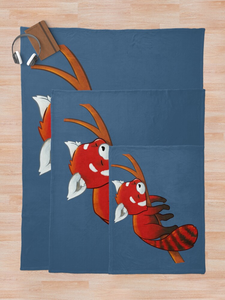 Alternate view of Sleeping Red Panda Throw Blanket