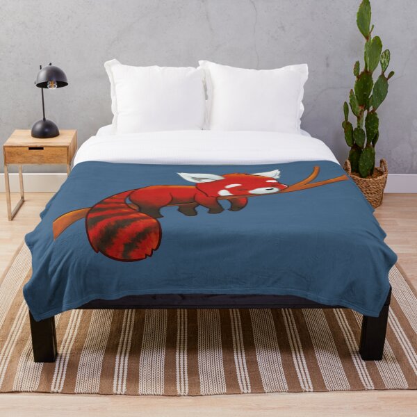 Sleeping Red Panda Throw Blanket