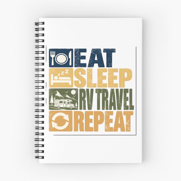 Item preview, Eat Sleep RV Travel Repeat RV Owner Camping Road Trip designed and sold by NeedForParks.