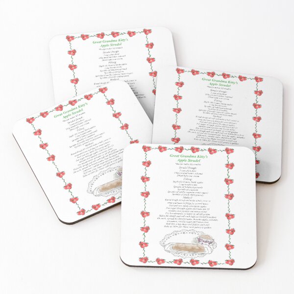 Item preview, Great Grandma Kitty’s Apple Strudel Recipe designed and sold by ArtlifebyDee.