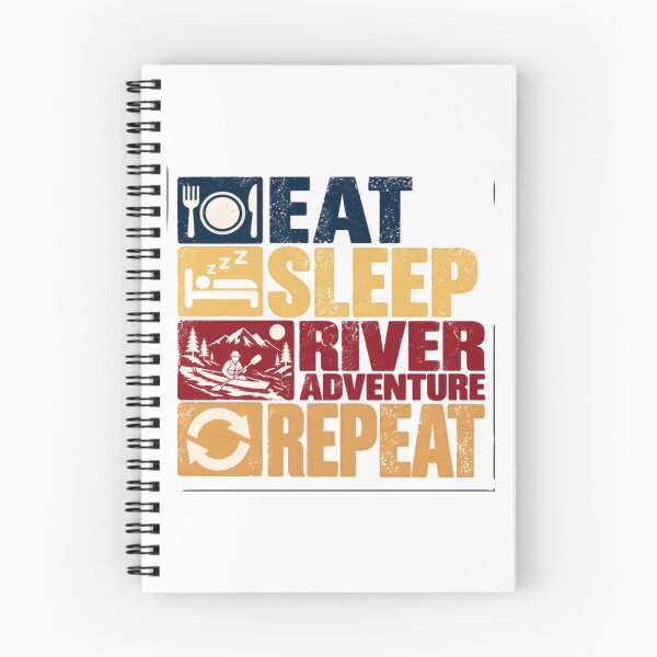 Item preview, Eat Sleep River Adventure Repeat Kayaking Rafting Canoeing Paddler designed and sold by NeedForParks.