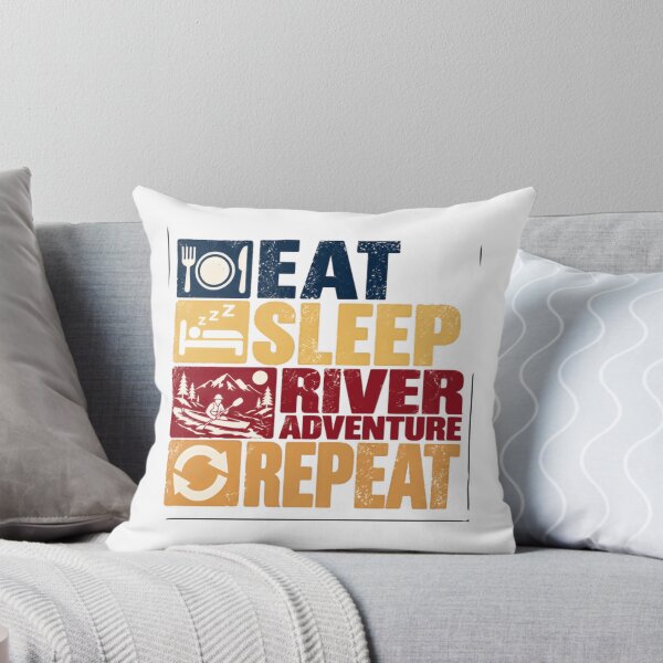 Item preview, Eat Sleep River Adventure Repeat Kayaking Rafting Canoeing Paddler designed and sold by NeedForParks.