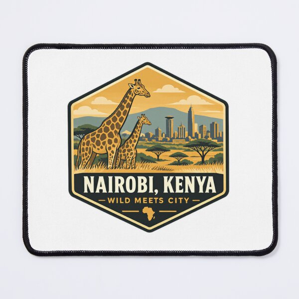Item preview, Nairobi Kenya Wild Meets City African Safari Travel Explorer designed and sold by RetroMini2026.