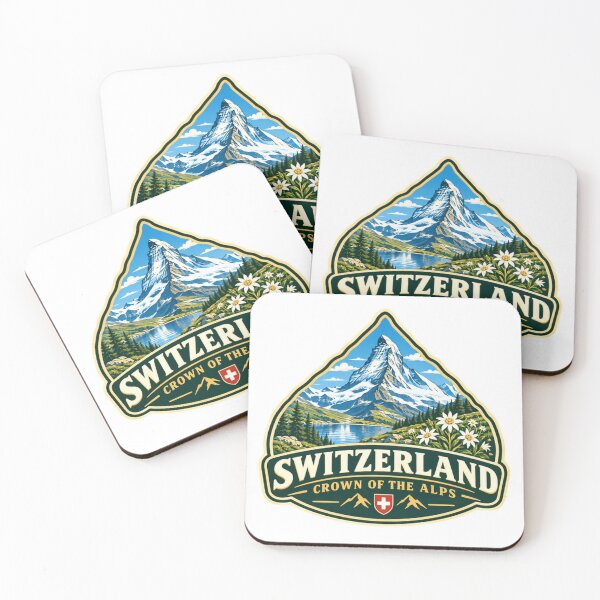 Item preview, Switzerland Crown Of The Alps Swiss Mountain Travel Souvenir designed and sold by JonesFlora2025.