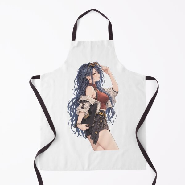 Artikelvorschau, Anime-Vinyl-Archivarin mit blauen Haaren im Seitenprofil entworfen und verkauft von iloveanimechibi.