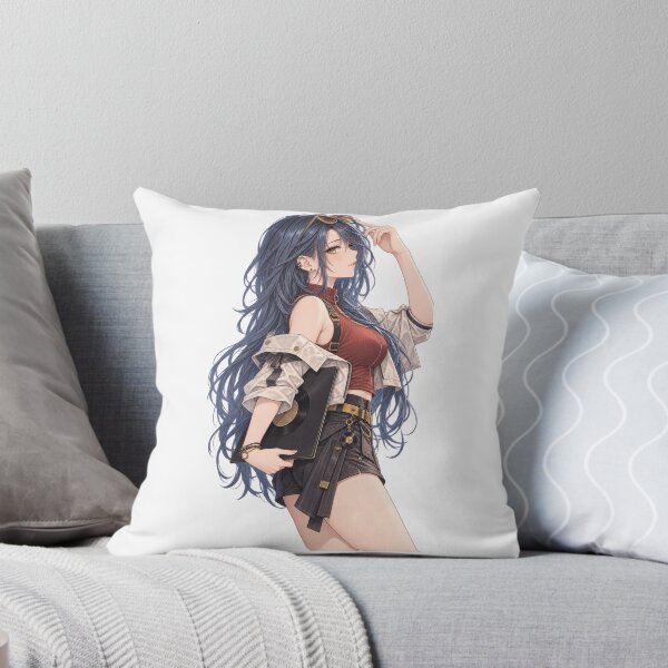 Item preview, Blue Hair Anime Vinyl Archivist in Side Profile designed and sold by iloveanimechibi.