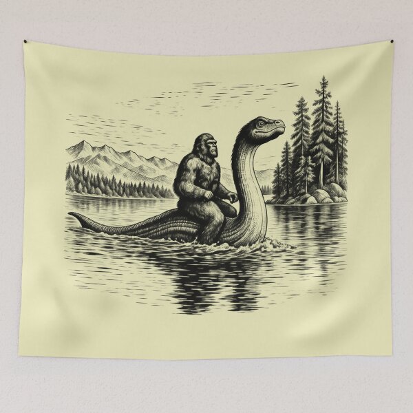 Item preview, Bigfoot Graphic Hilarious Loch Ness Monster designed and sold by nasr-say.