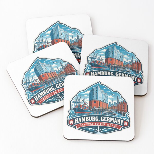 Item preview, Hamburg, Germany Gateway To The World German City Travel Souvenir designed and sold by JonesFlora2025.