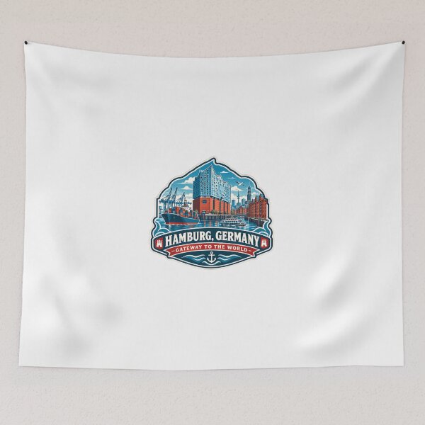 Item preview, Hamburg, Germany Gateway To The World German City Travel Souvenir designed and sold by JonesFlora2025.