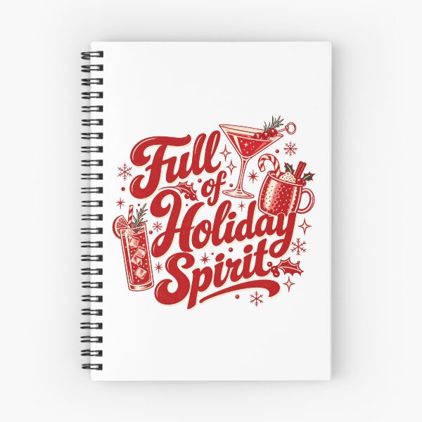Item preview, Full of Holiday Spirit Christmas Drinking Cocktails designed and sold by teesvira.