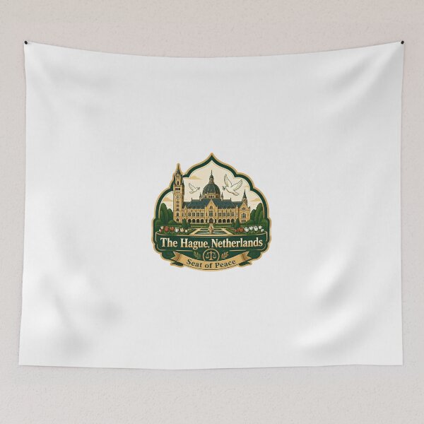 Item preview, The Hague, Netherlands Seat Of Peace International Justice Travel Souvenir designed and sold by Simsimah26Parks.