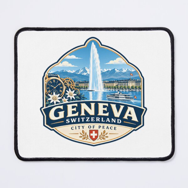 Item preview, Geneva Switzerland City Of Peace Swiss Travel Souvenir designed and sold by RetroMini2026.