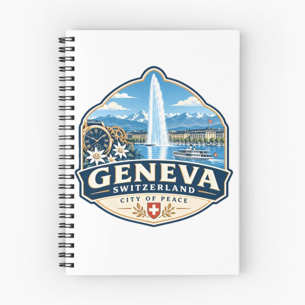 Item preview, Geneva Switzerland City Of Peace Swiss Travel Souvenir designed and sold by RetroMini2026.