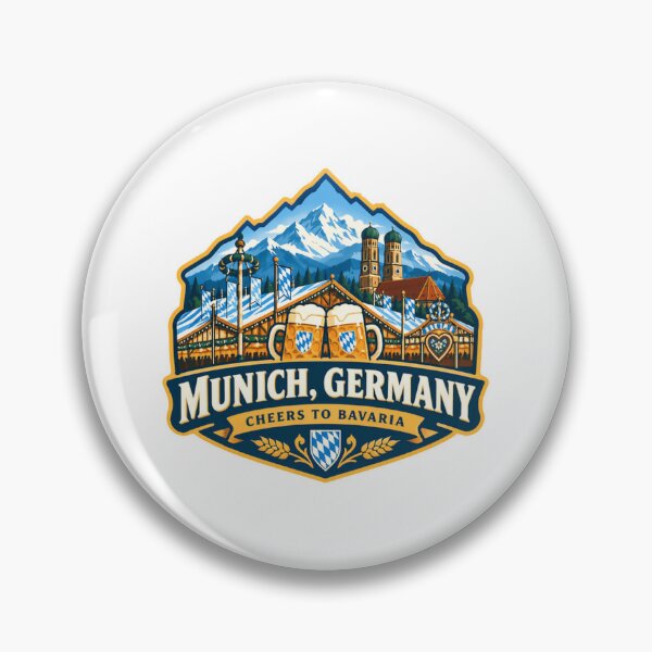 Item preview, Munich, Germany Cheers To Bavaria Oktoberfest German Festival Beer Travel Souvenir designed and sold by JonesFlora2025.