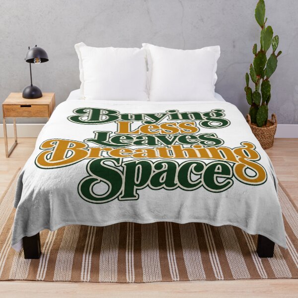 Item preview, Buying Less Leaves Breathing Space Lettering designed and sold by Bikivuno.