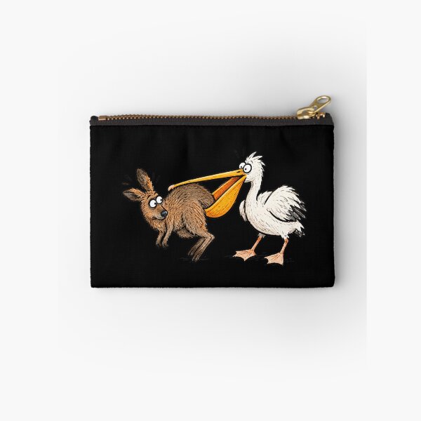 Item preview, Pelican trying to eat a kangaroo designed and sold by The  Knick Knack Nook.