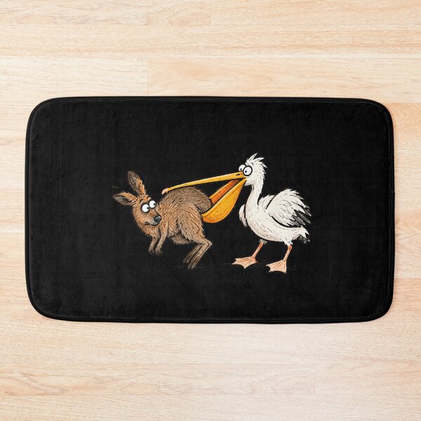 Item preview, Pelican trying to eat a kangaroo designed and sold by The  Knick Knack Nook.