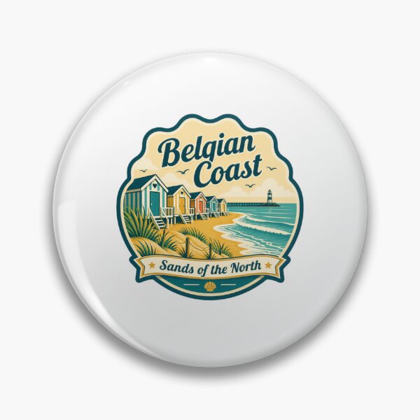 Item preview, Belgian Coast Sands Of The North Travel Destination North Sea Vacation designed and sold by RetroMini2026.