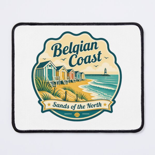 Item preview, Belgian Coast Sands Of The North Travel Destination North Sea Vacation designed and sold by RetroMini2026.