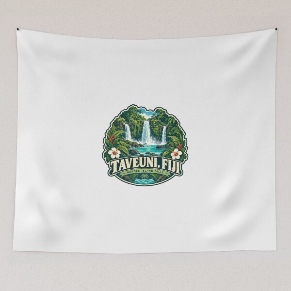 Item preview, Taveuni, Fiji Garden Island Falls Tropical Island Travel Souvenir designed and sold by Simsimah26Parks.