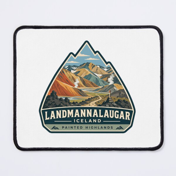 Item preview, Landmannalaugar Iceland Painted Highlands Hiking Travel Souvenir designed and sold by Simsimah26Parks.
