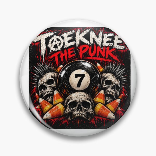 Item preview, The Punk 7 Ball & Skulls  designed and sold by ToekneeThePunk.