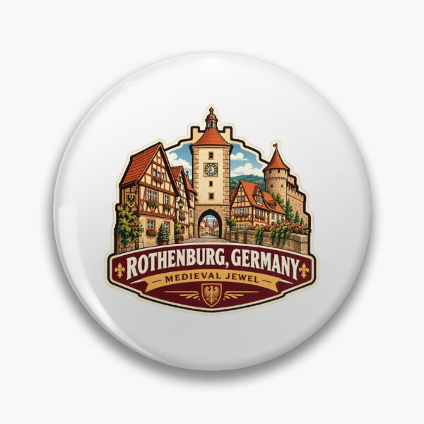 Item preview, Rothenburg, Germany Medieval Jewel Travel Souvenir designed and sold by JonesFlora2025.