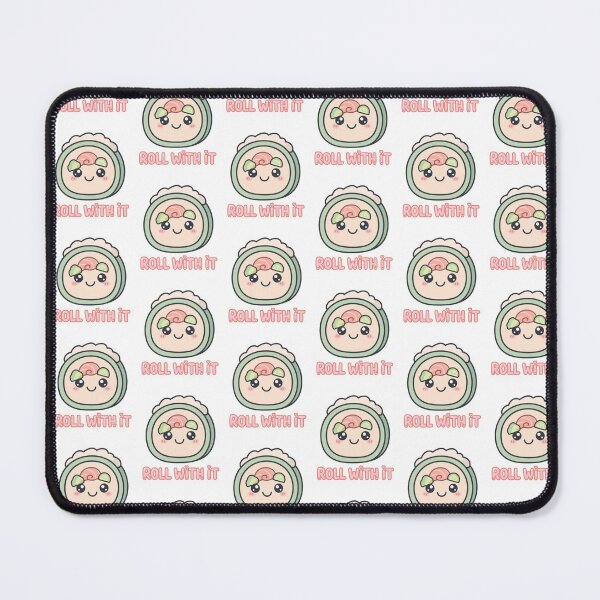 Item preview, Roll With It - Kawaii Sushi Maki Pun designed and sold by Visual Dept..
