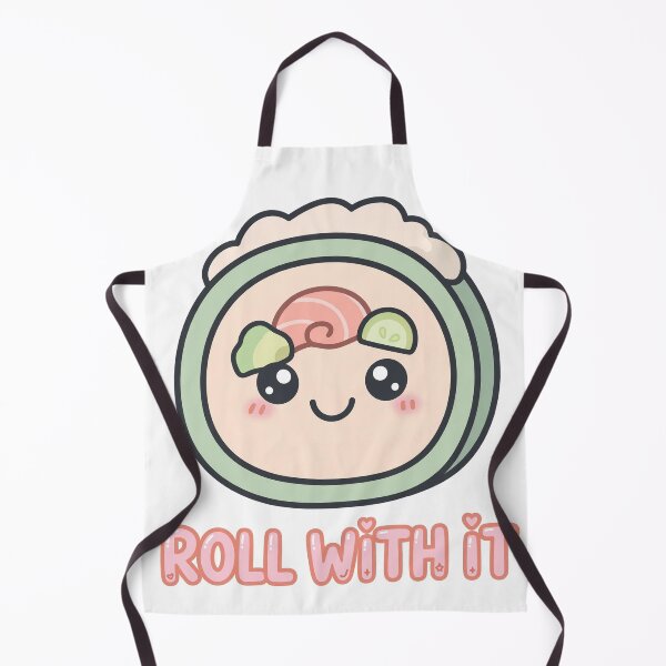 Item preview, Roll With It - Kawaii Sushi Maki Pun designed and sold by Visual Dept..