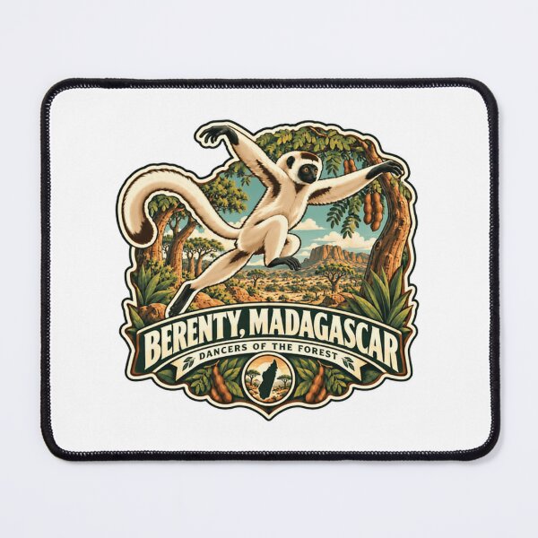 Item preview, Berenty, Madagascar Dancers Of The Forest Lemur Wildlife Travel Souvenir designed and sold by JonesFlora2025.
