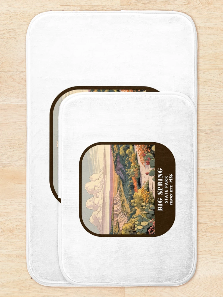 Thumbnail 5 of 6, Bath Mat, Big Spring State Park (Texas) designed and sold by RabbitK.